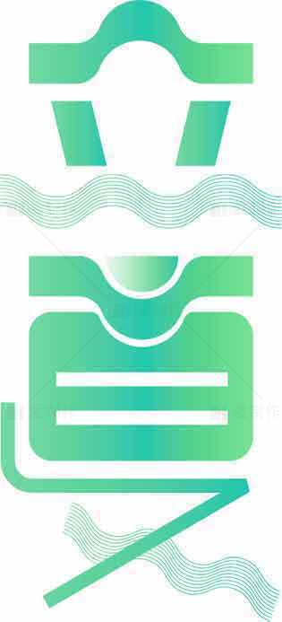 立夏绿色渐变艺术设计素材