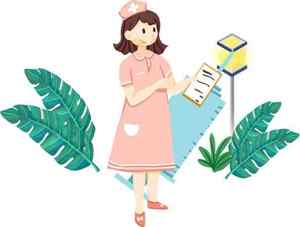 卡通护士插画：健康与护理主题设计